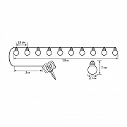 Гирлянда на солнечных батареях Uniel UL-00012697 длина 1800 мм-13