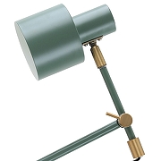 Настольная лампа офисная Moderli Artis V11265-1T цвет плафона/подвески Белый, Зеленый, цвет арматуры Зеленый, Латунь-1