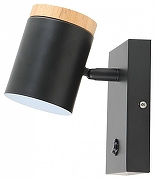 Бра Moderli Asheswood V11291-1W цвет плафона/подвески Коричневый, Черный, цвет арматуры Черный