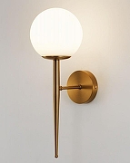 Бра Moderli Scrumbel V11561-1W цвет плафона/подвески Белый, Опал, цвет арматуры Золото-1