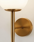 Бра Moderli Scrumbel V11561-1W цвет плафона/подвески Белый, Опал, цвет арматуры Золото-6