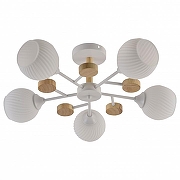 Люстра на штанге Rivoli Chiara Б0068452 цвет плафона/подвески Белый, цвет арматуры Белый, Коричневый