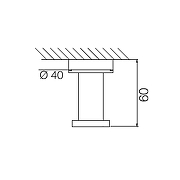 Крючок Fima Carlo Frattini Accessori F6004/1NS цвет Черный матовый-1