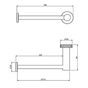 Держатель туалетной бумаги Fima Carlo Frattini Accessori F6005T/1XOS цвет Золото брашированное-1