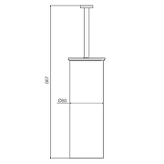 Ершик для унитаза Fima Carlo Frattini Accessori F6006/3CR цвет Хром-1