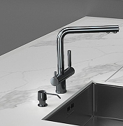 Дозатор для моющего средства Seaman SSA-011-GL цвет Светлая оружейная сталь-1