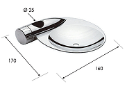 Мыльница Remer 319PR цвет Хром-1