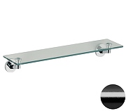 Стеклянная полка Remer Guest GS20CFP цвет Черный брашированный хром