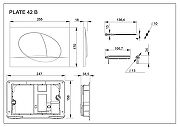 Клавиша смыва Roca In-Wall 42B 78901140B0 цвет Белый-1