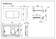 Клавиша смыва Roca In-Wall 62В 78901160B6 цвет Черный матовый-1