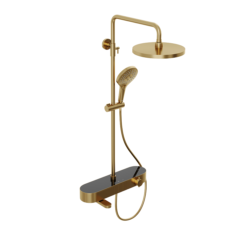 Душевая система Abelsberg Intensa SNS52655BG с термостатом 