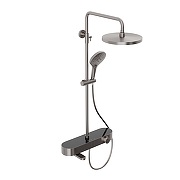 Душевая система Abelsberg Intensa SNS52655BN с термостатом цвет Титан