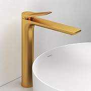 Смеситель для раковины Abelsberg Intensa EGF23521BG цвет Королевское золото-1