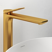 Смеситель для раковины Abelsberg Intensa EGF23521BG цвет Королевское золото-2