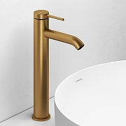 Смеситель для раковины Abelsberg Fluida ERF22003BG цвет Королевское золото