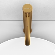 Смеситель для раковины Abelsberg Fluida ERF22003BG цвет Королевское золото-2