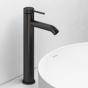 Смеситель для раковины Abelsberg Fluida ERF22003GM цвет Космическая сталь-1