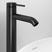 Смеситель для раковины Abelsberg Fluida ERF22003GM цвет Космическая сталь-2