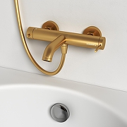 Смеситель для ванны Abelsberg Fluida ERF22516BG цвет Королевское золото-1