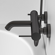 Смеситель для ванны Abelsberg Fluida ERF22516GM цвет Космическая сталь-3