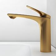 Смеситель для раковины Abelsberg Perfecta INF60101BG цвет Королевское золото-4