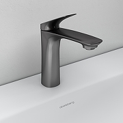 Смеситель для раковины Abelsberg Perfecta INF60101GM цвет Космическая сталь-1