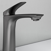 Смеситель для раковины Abelsberg Perfecta INF60101GM цвет Космическая сталь-2