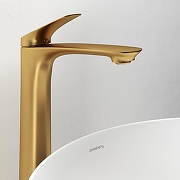 Смеситель для раковины Abelsberg Perfecta INF60102BG цвет Королевское золото-1