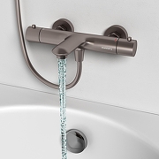 Смеситель для ванны Abelsberg Perfecta INF61101BN с термостатом цвет Титан-4