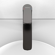 Смеситель для раковины Abelsberg Lineara UNF23509GM цвет Космическая сталь-3