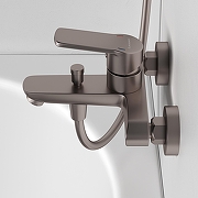 Смеситель для ванны Abelsberg Lineara UNF25747BN цвет Титан-3