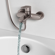 Смеситель для ванны Abelsberg Lineara UNF25747BN цвет Титан-4