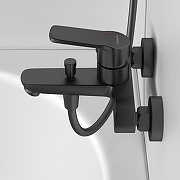 Смеситель для ванны Abelsberg Lineara UNF25747GM цвет Космическая сталь-3