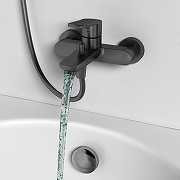 Смеситель для ванны Abelsberg Lineara UNF25747GM цвет Космическая сталь-4