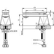 Смеситель для раковины Bravat Diamond F118102C-ENG Хром-1