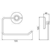 Держатель туалетной бумаги Savol S-007152 цвет Хром-1