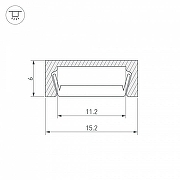 Профиль Arlight MIC-2000 ANOD Black 019487 цвет черный-2