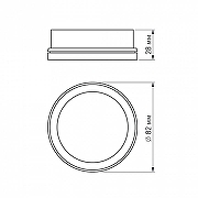 Рамка на 1 светильник Arlight Sp-Polo 020882 цвет Золото-2