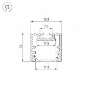 Профиль накладной Arlight PDS 035020 цвет серебристый-2
