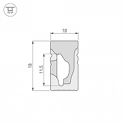 Короб накладной гибкий Arlight WPH 041089 цвет белый-1