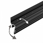 Профиль для установки натяжных потолков Arlight STRETCH 041160 цвет Черный-1