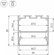 Профиль накладной Arlight SL-LINE 041644 цвет серебристый-2