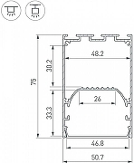 Профиль накладной Arlight SL-LINE 041846 цвет серебристый-2
