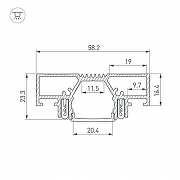 Профиль встраиваемый Arlight STRETCH 042948 цвет белый-4