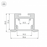 Профиль встраиваемый Arlight SL-LINE 043117 цвет белый-2