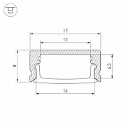 Профиль накладной Arlight LINE 044234(1) цвет белый-4
