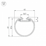 Профиль подвесной Arlight SL-ROUND 044517 цвет серебристый-2