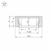 Профиль накладной Arlight MIC-M 044542 цвет серебристый-6