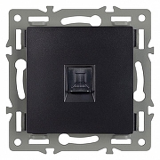 Розетка Ethernet RJ-45 и со шторками, без рамки Arlight SCT 045334 цвет Черный