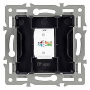 Розетка Ethernet RJ-45 и со шторками, без рамки Arlight SCT 045334 цвет Черный-1
